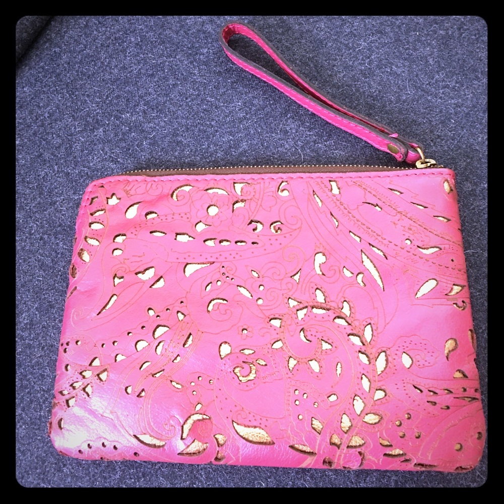 Patricia Nash leather clutch bag